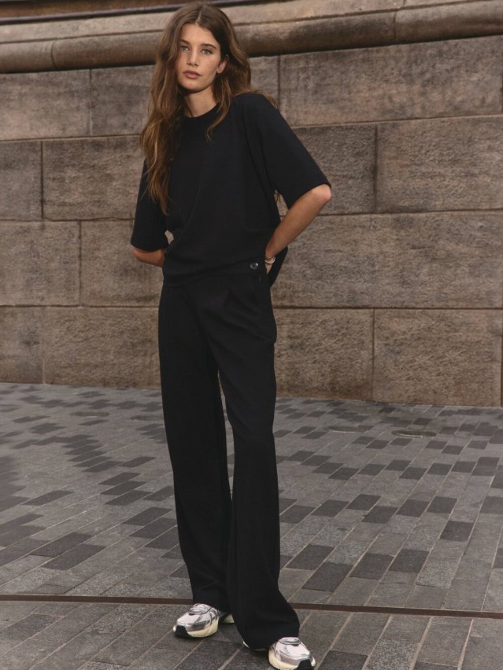 VUORI WOMENS MAVEN WIDE LEG PANT SIZE S BLACK